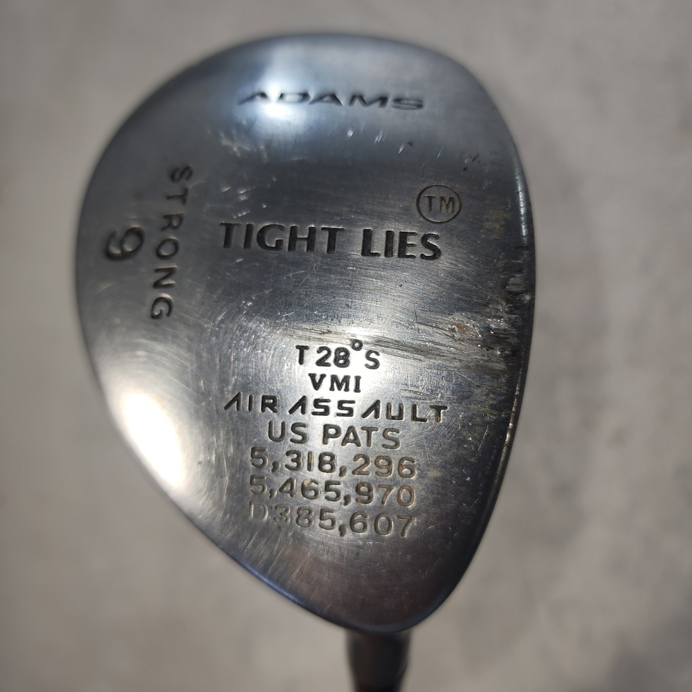 Adams Golf Tight Lies Air Assault VMI Strong 9 Wood Fairway Wood Graphite Shaft